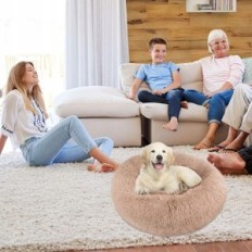 Plyšové nohy pre psov, mačka 100 cm béžová