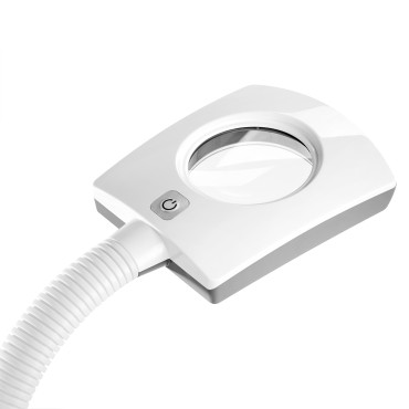 Giovanni vapozon med förstoringslampa D-21 vit — närbild av huvud