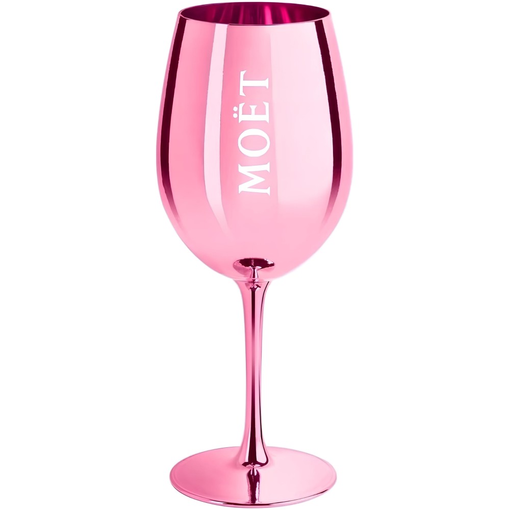 Um copo de Moët & Chandon ibiza 1 pcs. Ouro rosa. Queijo de luxo e champanhe