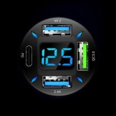 Hurtig bil oplader USB-C PD USB QC 3.0 Hurtig loading til din telefon i bilen