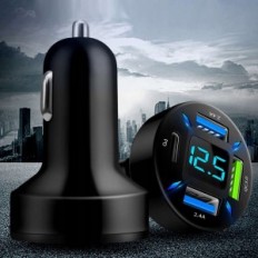 Fast Car Charger USB-C PD USB QC 3.0 Hitro nalaganje na vaš telefon v avtu
