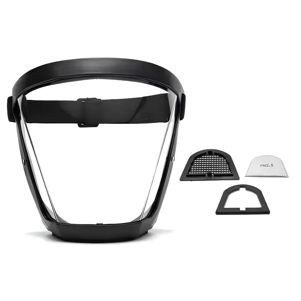 Masque de protection facial avec un filtre transparent amovible pour le travail de la cuisine du salon de coiffure