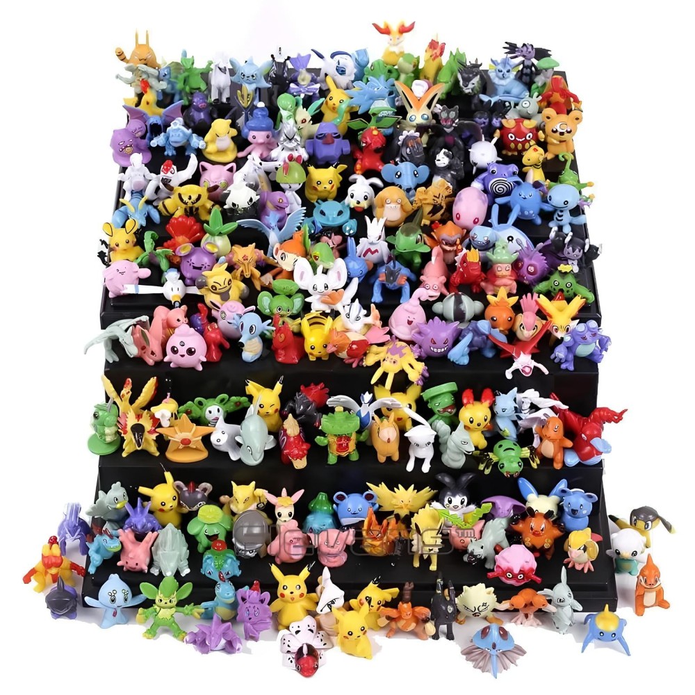 Conjunto de Pocket Monster 144 PCs. Figuras en miniatura de figuras icónicas de la serie