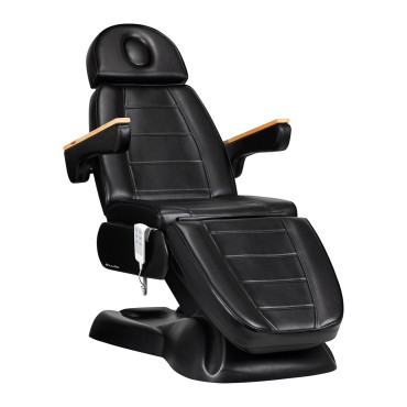 Elektrisk kosmetisk stol SILLON Lux 273B 3 motorer sort — fra siden