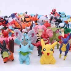 Set of Pocket Monster figurák 144 darab miniatűr figurák ikonikus karakterek a sorozat