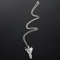 Axstestar Frontal Halskette Lineal Ringe Ringe aus Schmuck aus dem Film Lord of the Ringe, Silber Anhänger Fantasie