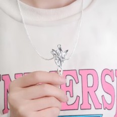 Aftestar frontale halskæde linjal ringer ringe lavet af smykker fra filmene Lord of the rings, sølv pendant fantasy