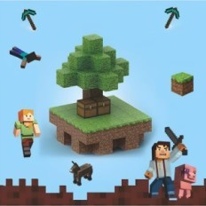 Celtniecības bloki Minecraft 64 Magnetics +2 Random vīģes elementi