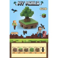 Blocs de construction Minecraft 64 Magnetics +2 Éléments de figue aléatoires