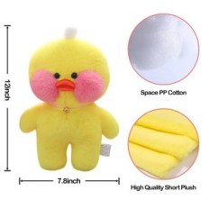 Lalafanfan Plush Duck 30 cm Lovely Masmata z dodatki za otroke