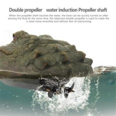 Cabeça de crocodilo flutuante, barco de brinquedo com cabeça de imitação Crocodile Flytec V002 2.4G