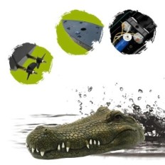 Kelluva krokotiilipää, lelu vene jäljitelmällä head krokotiili flytec v002 2.4g