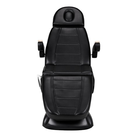 Elektrische cosmetische stoel SILLON Lux 273B 3 motoren zwart — vooraanzicht