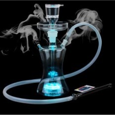 Tuyau d'eau de verre rougeoyant, télécommande