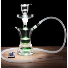 Glowing Glass Water Pipe, Remote Control