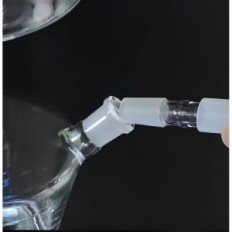 Tubo de agua de vidrio brillante, control remoto