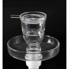 Glödande glas vattenrör, fjärrkontroll