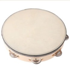 Το μέγεθος Tambourin Resteq 25 cm είναι εξοπλισμένο με ένα μόνο μεταλλικό κουδούνι στερεό κατασκευή κάνει ανθεκτικό