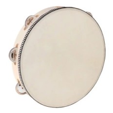 Tambourin Resteq 25 cm Maat is uitgerust met een enkele metalen jingle Solid Construction maakt duurzaam