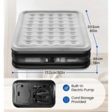 Matelas en flèche avec pompe électrique 190x99x46 cm Airesfina Einzel AF-A09