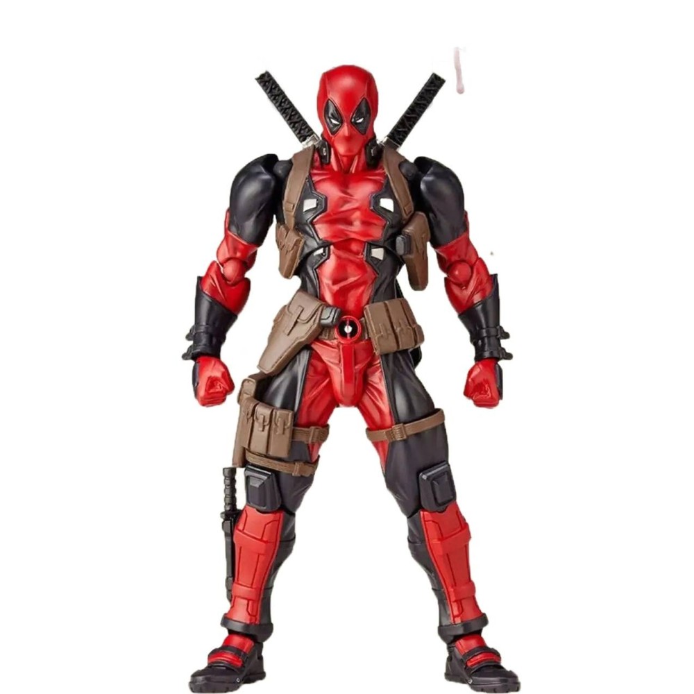 Moving figurine deadpool 15 cm Accessori in movimento Figurina con armi e accessori, giocattolo da collezione