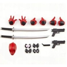 Face-Deadpool 15cm Umzugszubehör Figur mit Waffen und Zubehör, Sammelspielzeug
