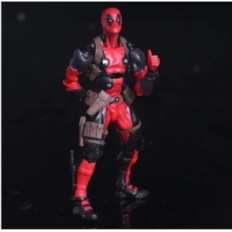 Moving figurine deadpool 15 cm Accessori in movimento Figurina con armi e accessori, giocattolo da collezione