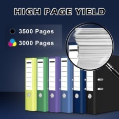 Dubbel D 913A bläck till HP Black (Svart), Röd (Magenta), Blå (Cyan), Gul (Gul)