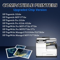 Double D 913A inkt naar HP Black (Black), Red (Magenta), Blauw (Cyaan), Geel (geel)