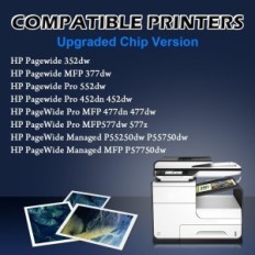 Double D 913A inkt naar HP Black (Black), Red (Magenta), Blauw (Cyaan), Geel (geel)