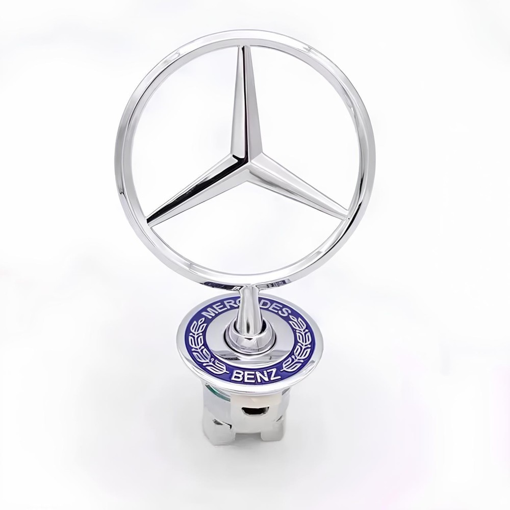 MERCEDES METAL MARKET EMBLEMAT WITH ENGRICE STYLE MASK ornament or as a gift for a brand fan