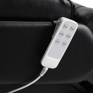 Elektrické kozmetické kreslo SILLON Lux 273B čierne 3 motory — detail ovládania
