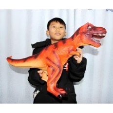 Dinosaurus speelgoed Big Figurine Trex 650x450 mm oranje