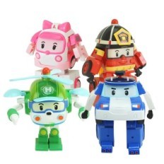 A set of figures - cars transformers 4 pieces