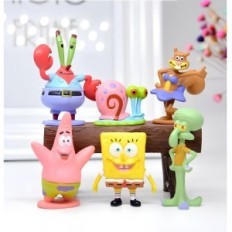 Set van SpongeBob SpongeBob Figurestory 6 stks. Karakters van een sprookje spongebob voor plezier en verzameling van hoogwaardig
