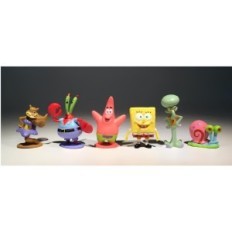 Conjunto de SpongeBob Spongebob FigureStory 6 PCS. Personajes de un cuento de hadas Spongebob para diversión y recolección de re