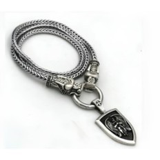 Men's pendant with chain Pendant Archangel Michał 60 cm