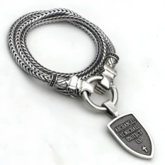 Men's pendant with chain Pendant Archangel Michał 60 cm