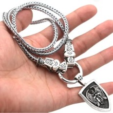 Colgante de hombres con cadena colgante arcángel Michał 60 cm