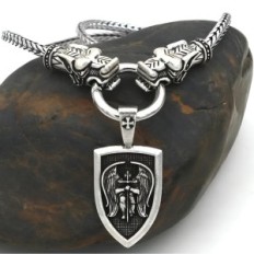 Men's pendant with chain Pendant Archangel Michał 60 cm