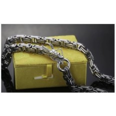 Dragón de cadena masculina de acero 1m Joyería elegante con motivo de dragón de acero inoxidable