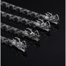 Acciaio Catena maschile Drago 1M Elegante gioielli con motivo drago in acciaio inox