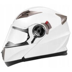 Motocyklová prilba YEMA E13-0510253-MS, Biela, Veľkosť S.