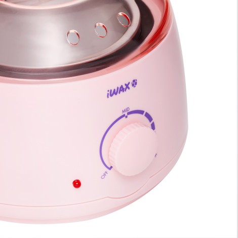 iWAX viaszmelegítő 100 pink — közeli kép a vezérlőkről