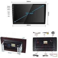 Automaatne raadio Android 10.1, ekraan 10.1, GPS, WiFi, 1080p, 16GB