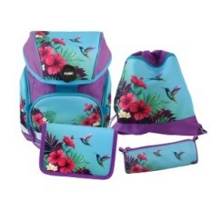 Funki School Backpack, Σετ από 4 κομμάτια, βασικά για τα κορίτσια