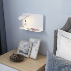 Parete dimmerabile Senfay con porta USB, 12W LED, set 2 pezzi