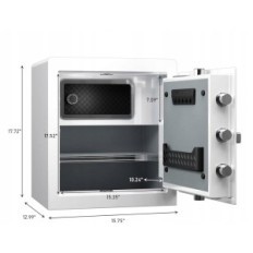 Veilig en slot RPNB Deluxe Home met Digital 45L-toetsenbord, wit