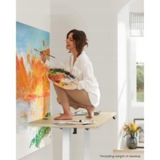 Uma mesa de pé com um ajuste de altura elétrica ergear, 122 x 61 cm