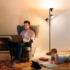 Lampada da terra dimmerabile Sibrille 36W 2500LM LED 2700K-6500K nero